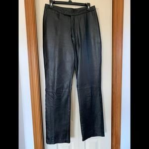 Originaux Par Pablo Womens Black Leather Pants 10